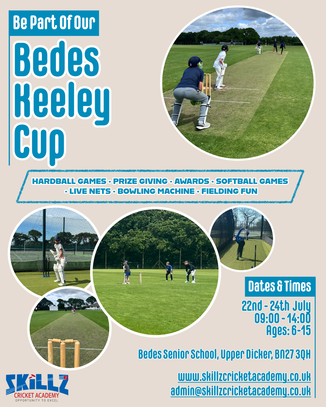 Bede’s Keeley Cup – Wednesday 22nd – Friday 24th July 2026